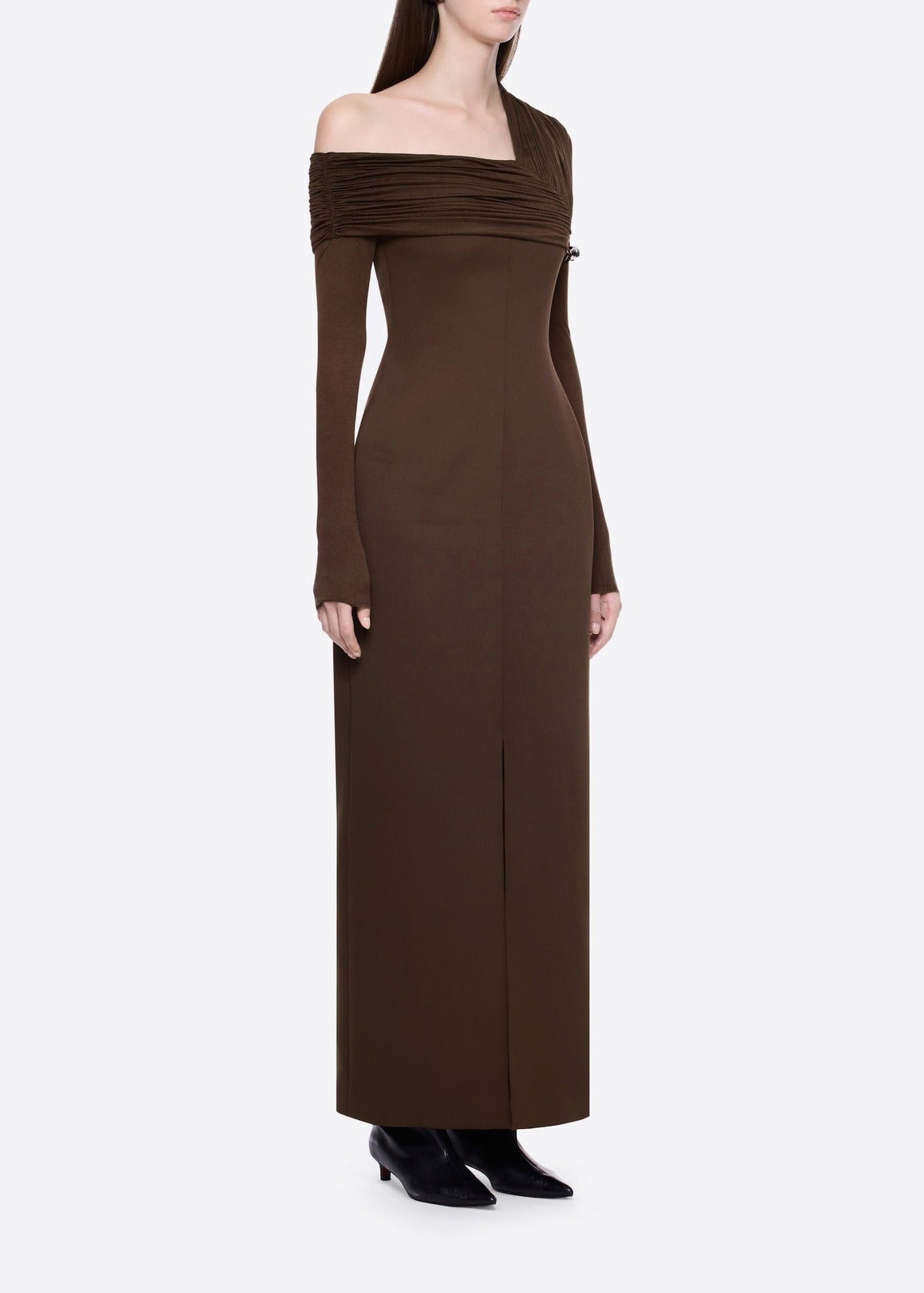 Firouzeh Ruch One Shoulder Maxi Dress