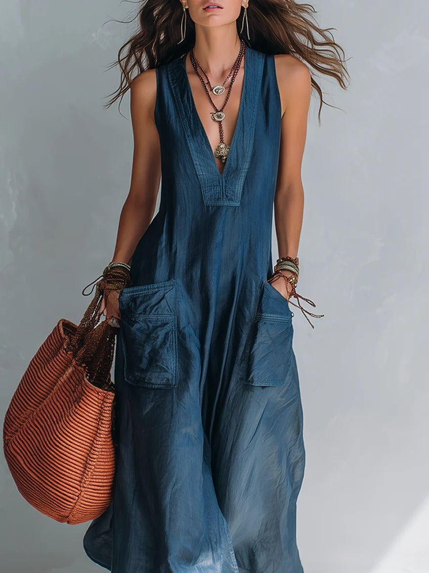 Karin V Neck Jumpsuit