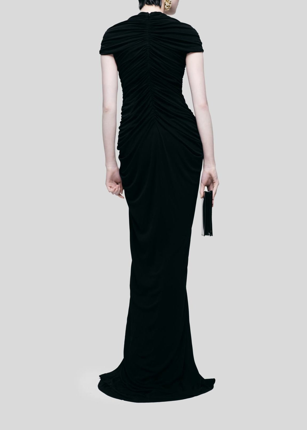 Enock Cutout Ruch Maxi Dress