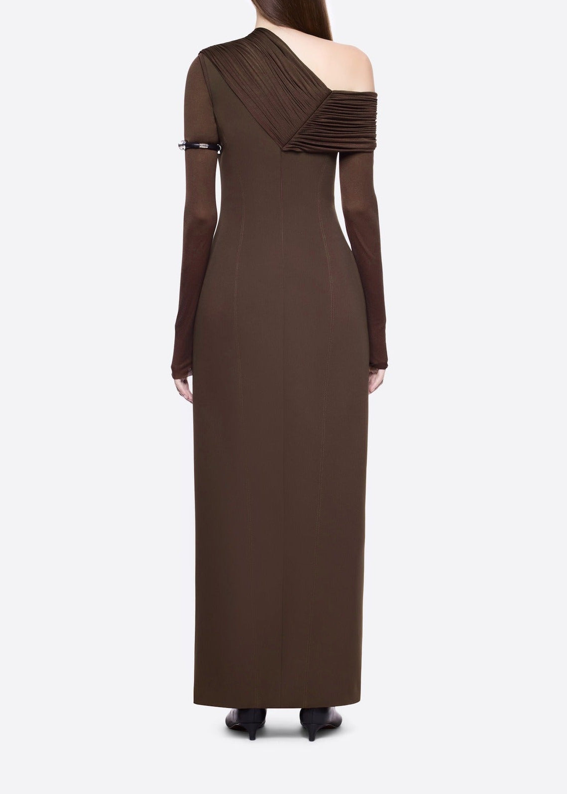 Firouzeh Ruch One Shoulder Maxi Dress