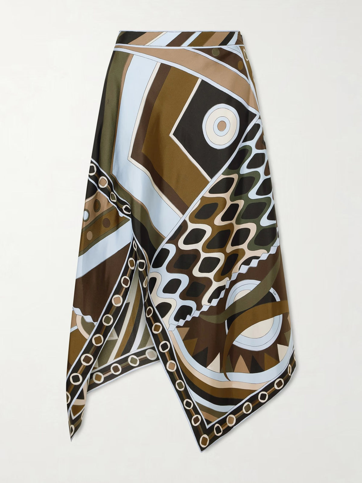 Hardy Cape Print Asymmetric Skirt Set