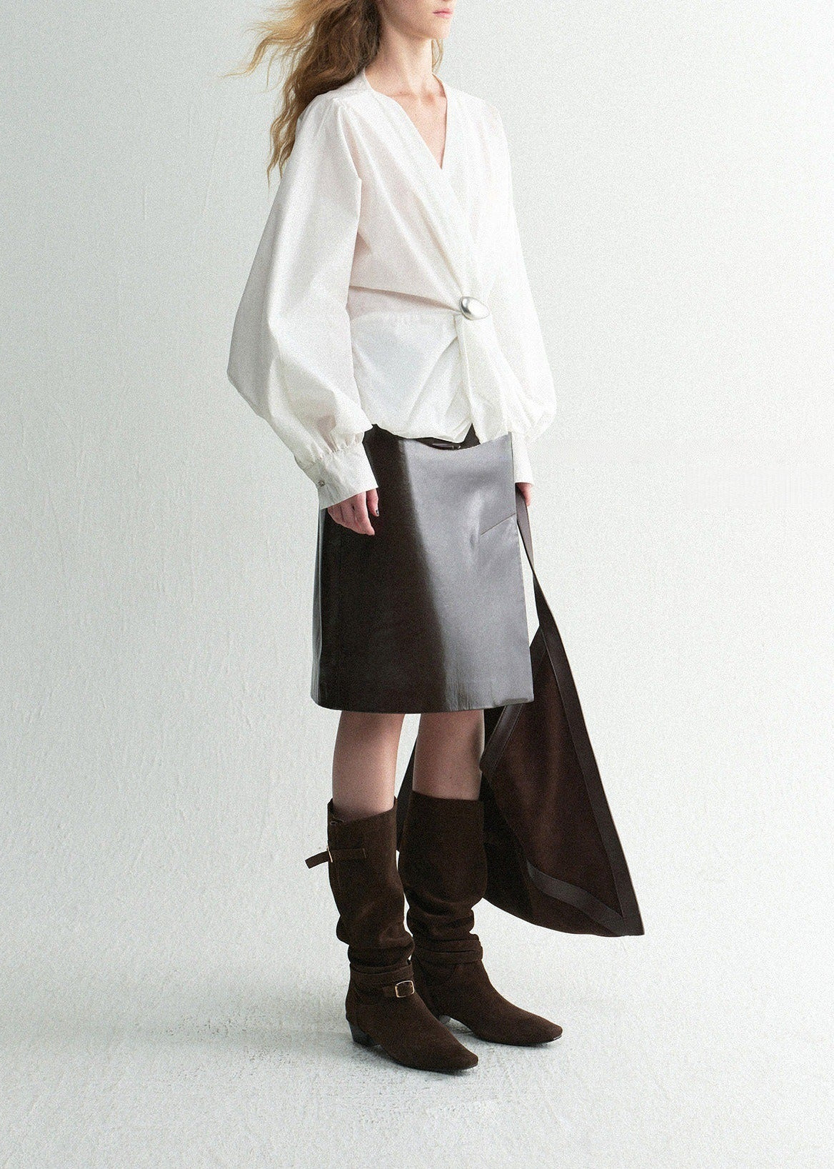 Koume V Neck Draped Top