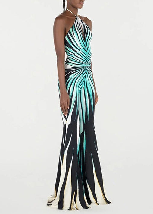 Keoni Halter Neck Stripe Jumpsuit