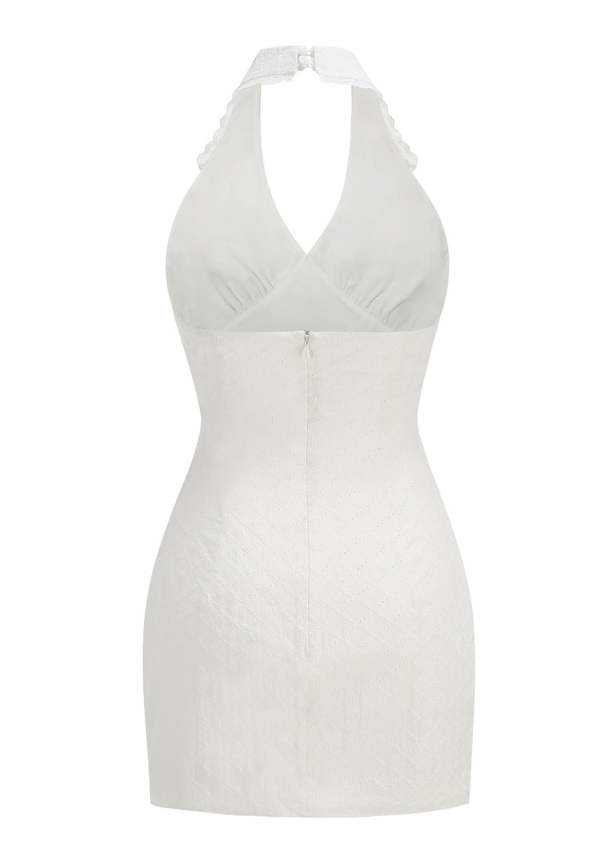 Kitoko Halter Neck Embroidered Mini Dress