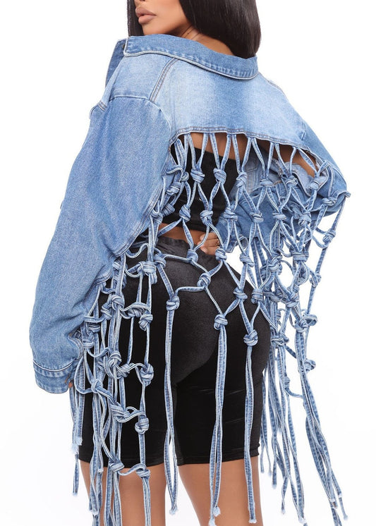 Kotaro Cutout Denim Jacket