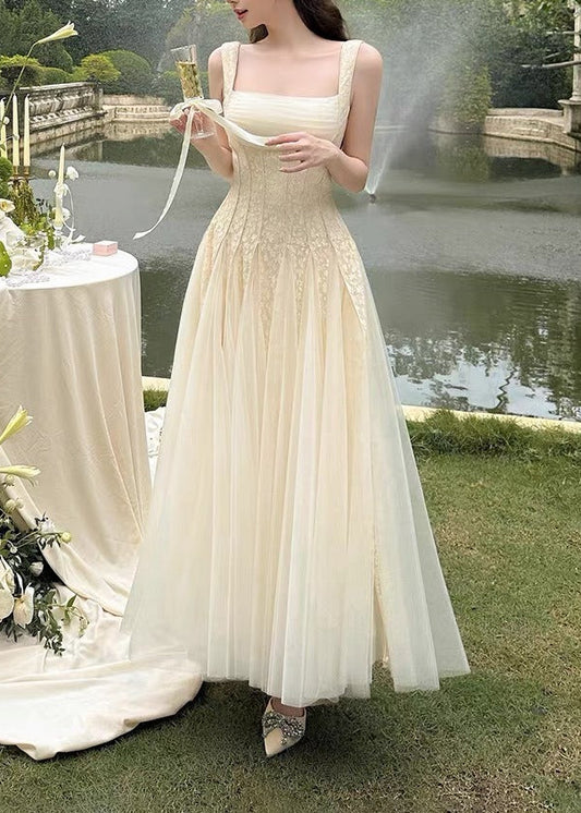 Reinee Lace Flared Maxi Dress
