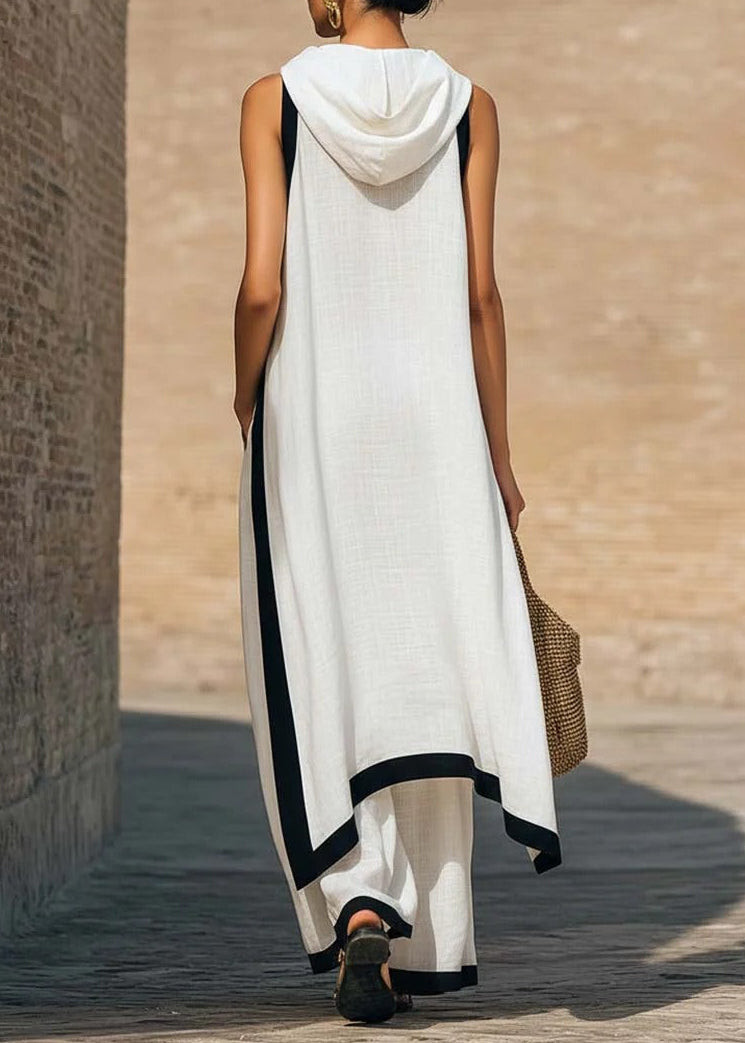 Kaylynne Sleeveless Hooded Pant Set