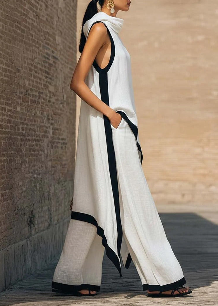 Kaylynne Sleeveless Hooded Pant Set
