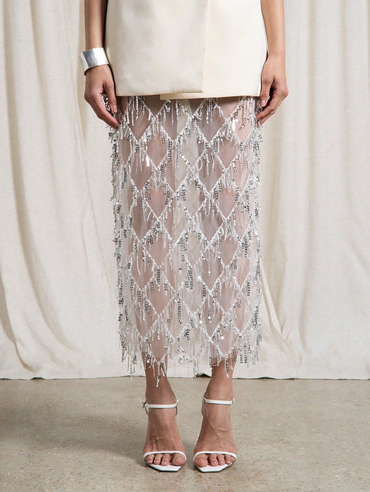 Darijus Sequined Skirt