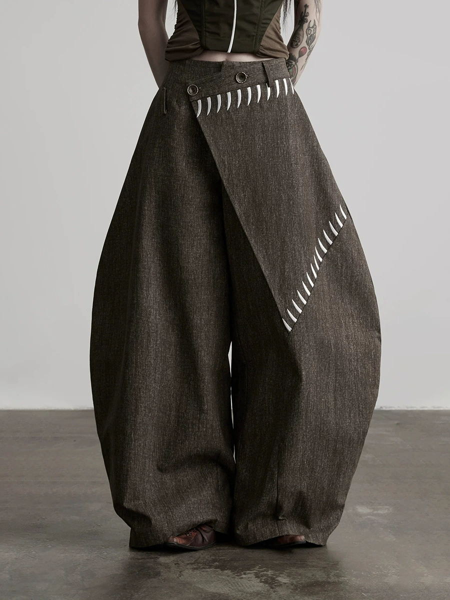 Madalyn Asymmetric Baggy Pants