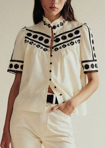Jarrett Embroidered Floral Top