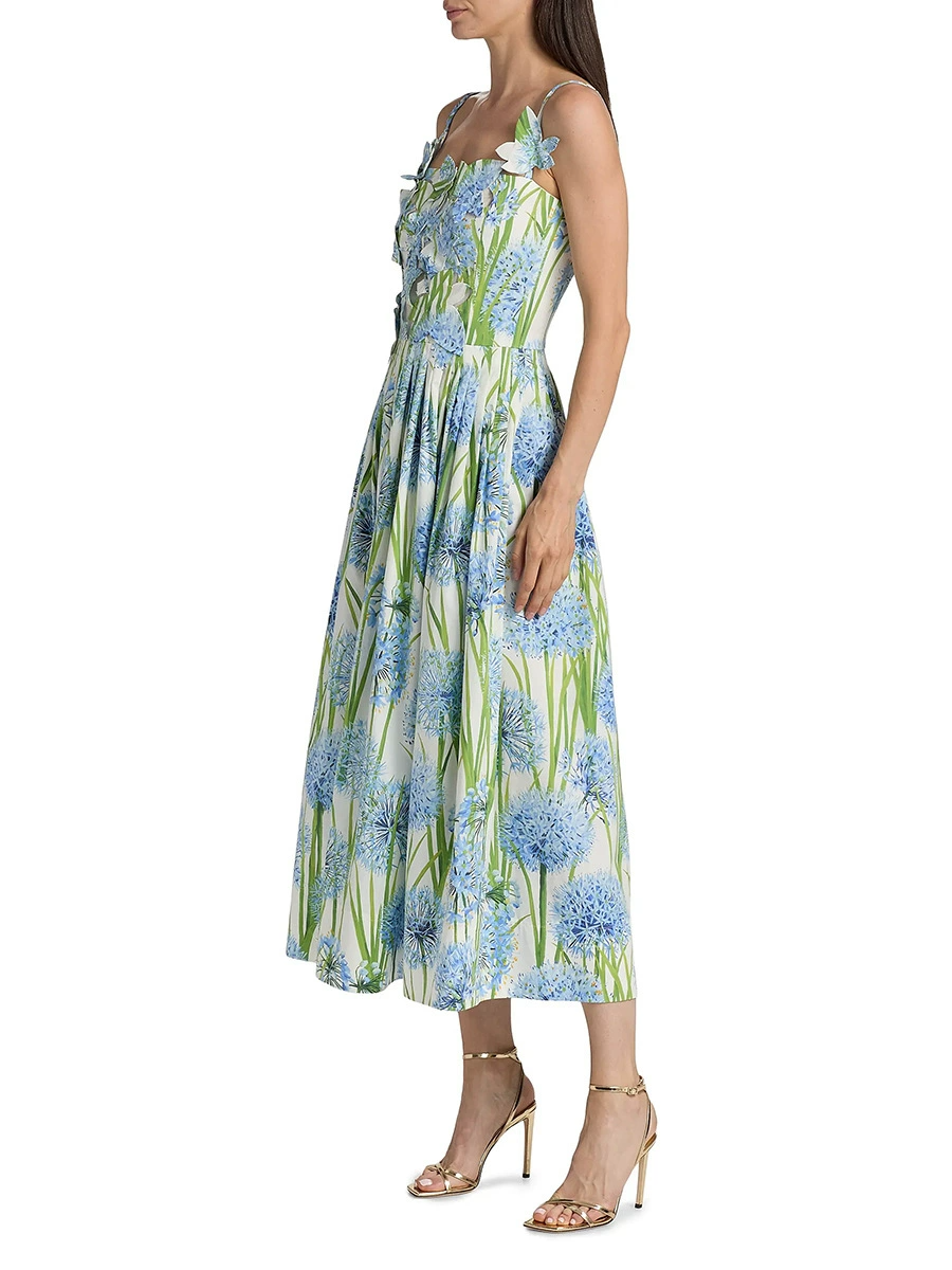 Fathima Spaghetti Flower Maxi Dress