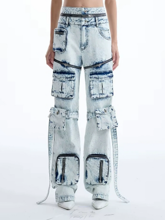 Indiana Zipper Cargo Jeans
