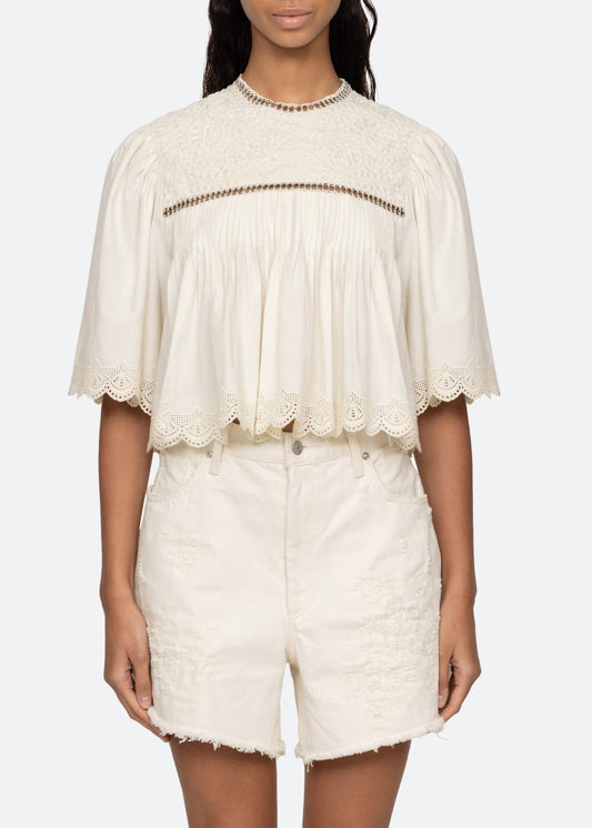 Hersilia Lace Ruch Top