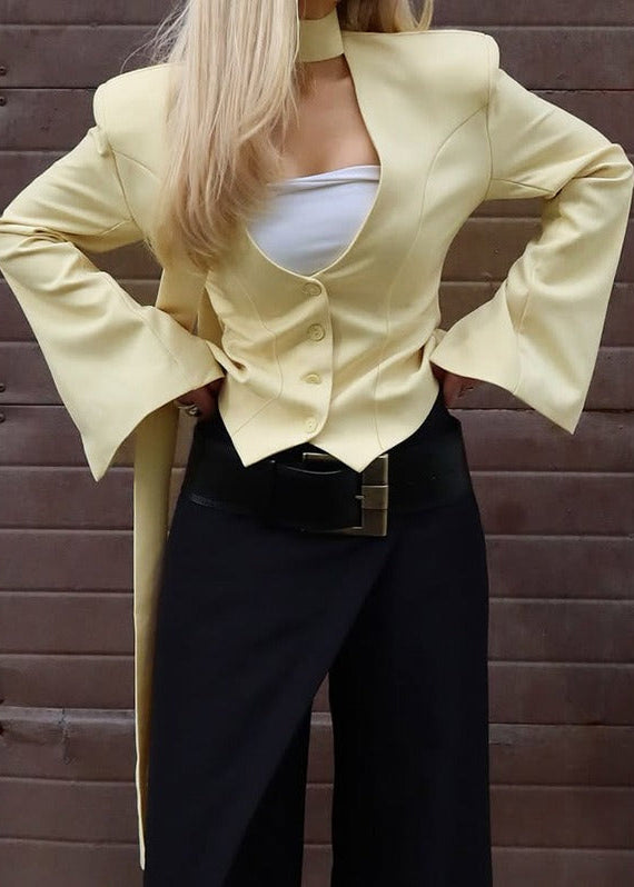 Konstantin Plunge Scarf Blazer