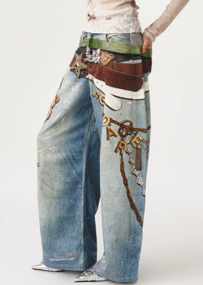 Korene Print Jeans