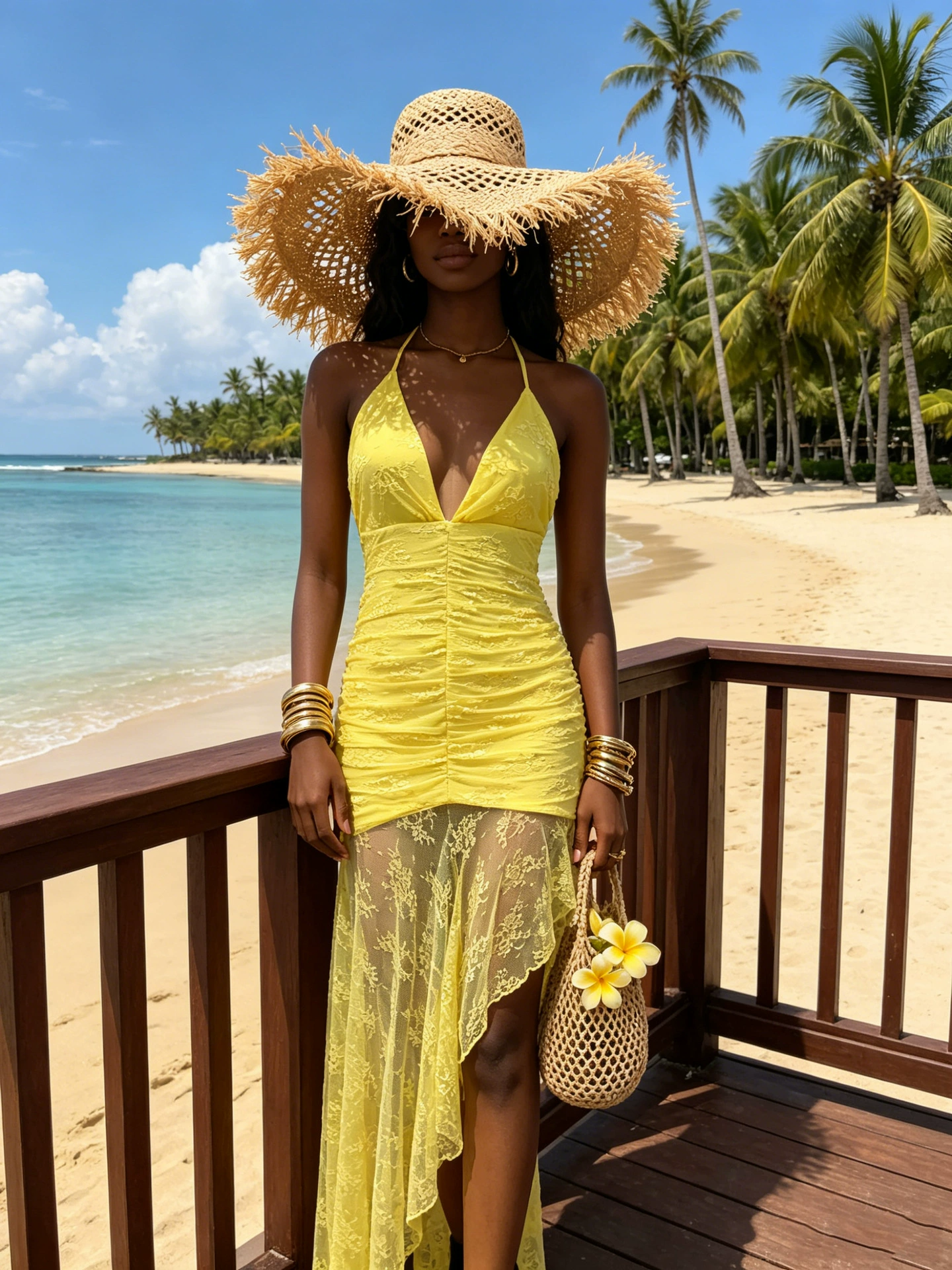 Isabela Halter Neck Lace Maxi Dress