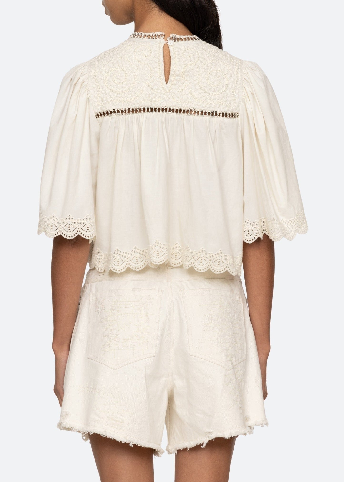 Hersilia Lace Ruch Top