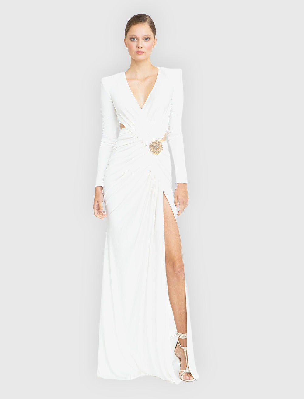 Dusty Crisscross Split Dress