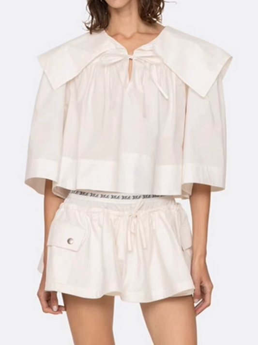 Hisako Ruch Drawstring Shorts Set