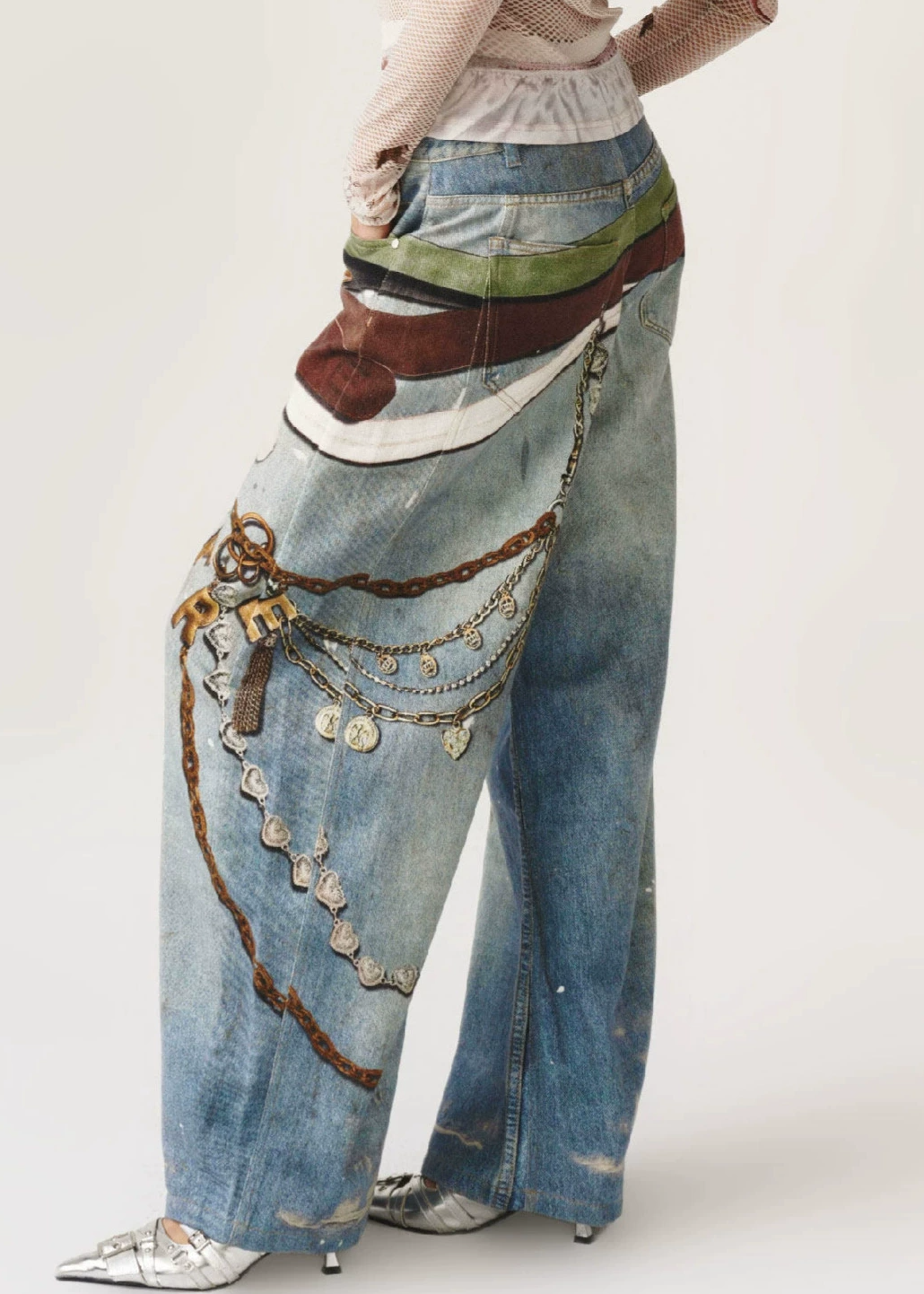 Korene Print Jeans