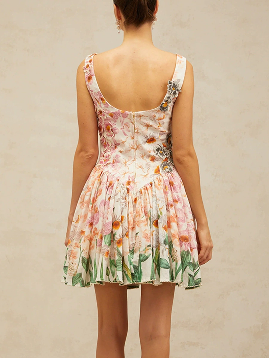 Hammond Floral Ruch Mini Dress
