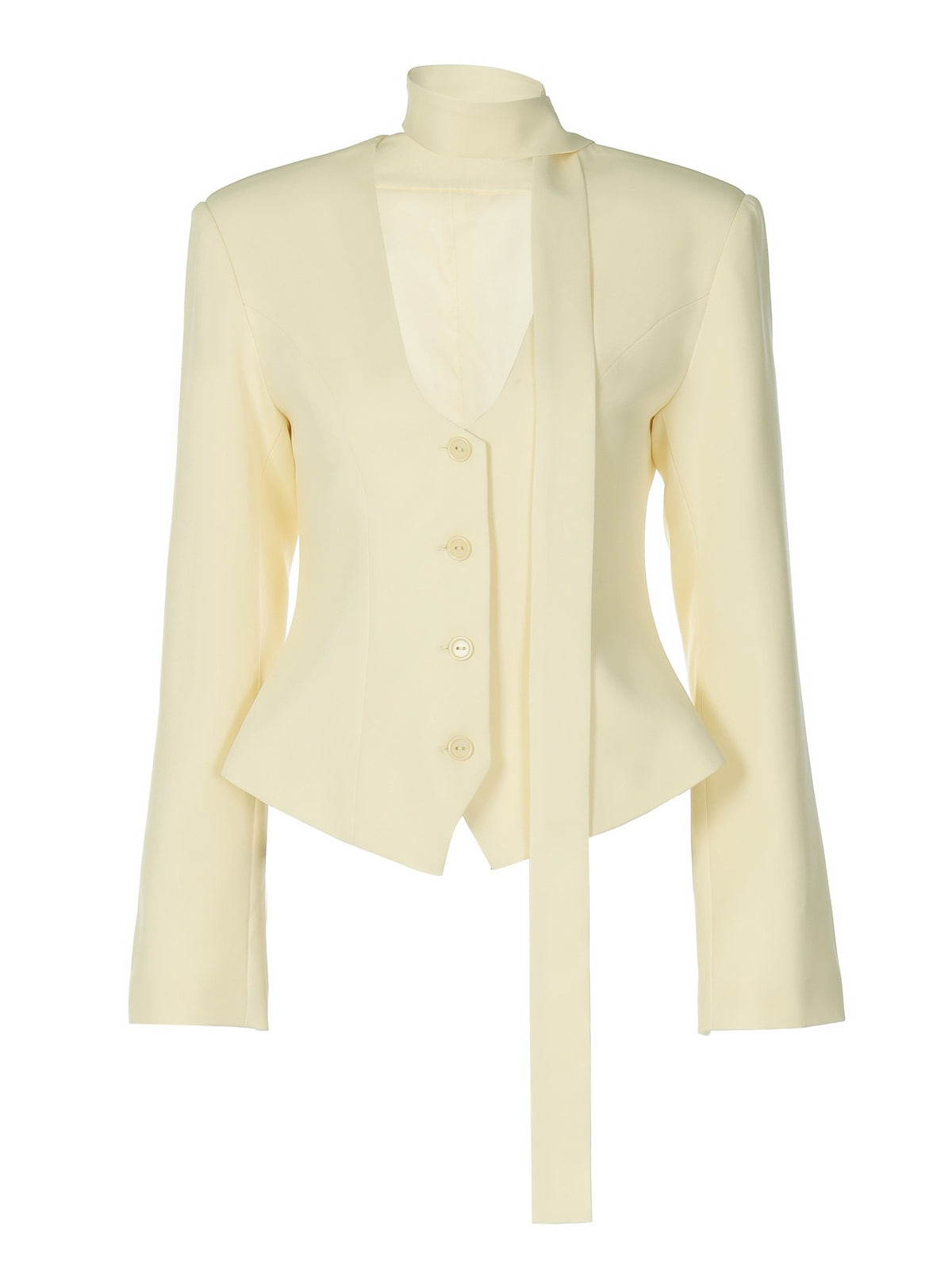 Konstantin Plunge Scarf Blazer