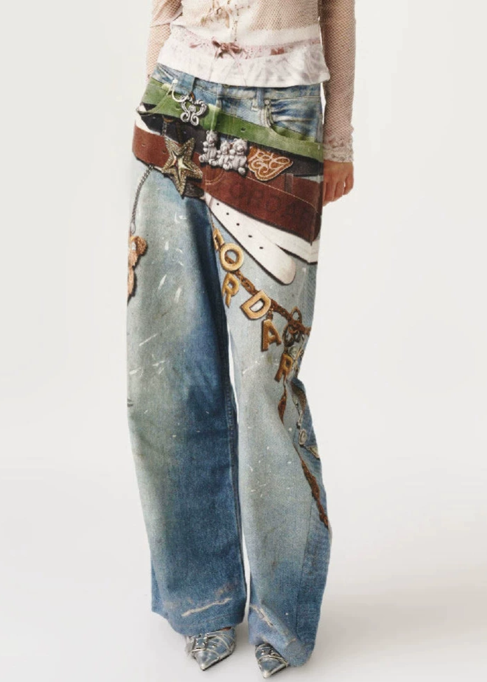 Korene Print Jeans