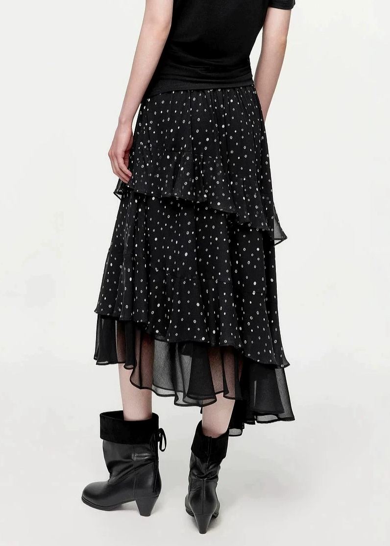 Itxaro Dot High Low Mini Skirt