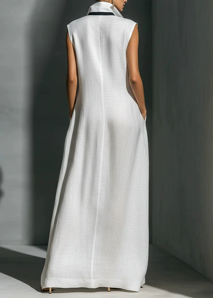 Kezia Plunge Colorblock Maxi Dress