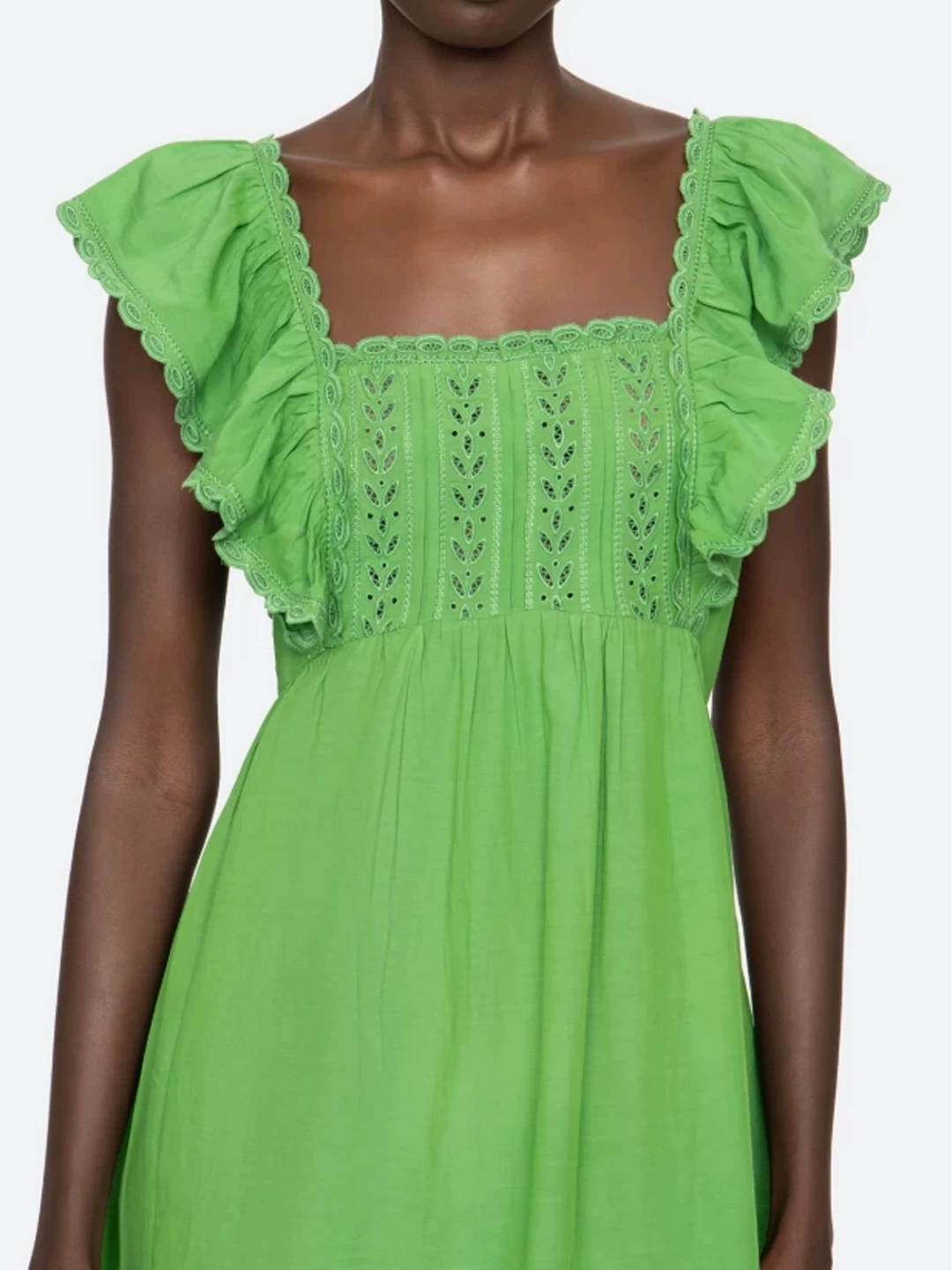Karine Ruffle Midi Dress