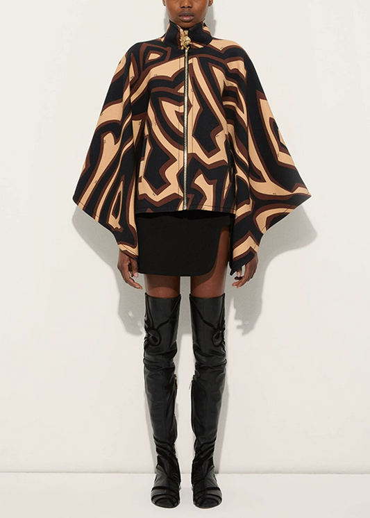 Kalyca High Neck Print Jacket