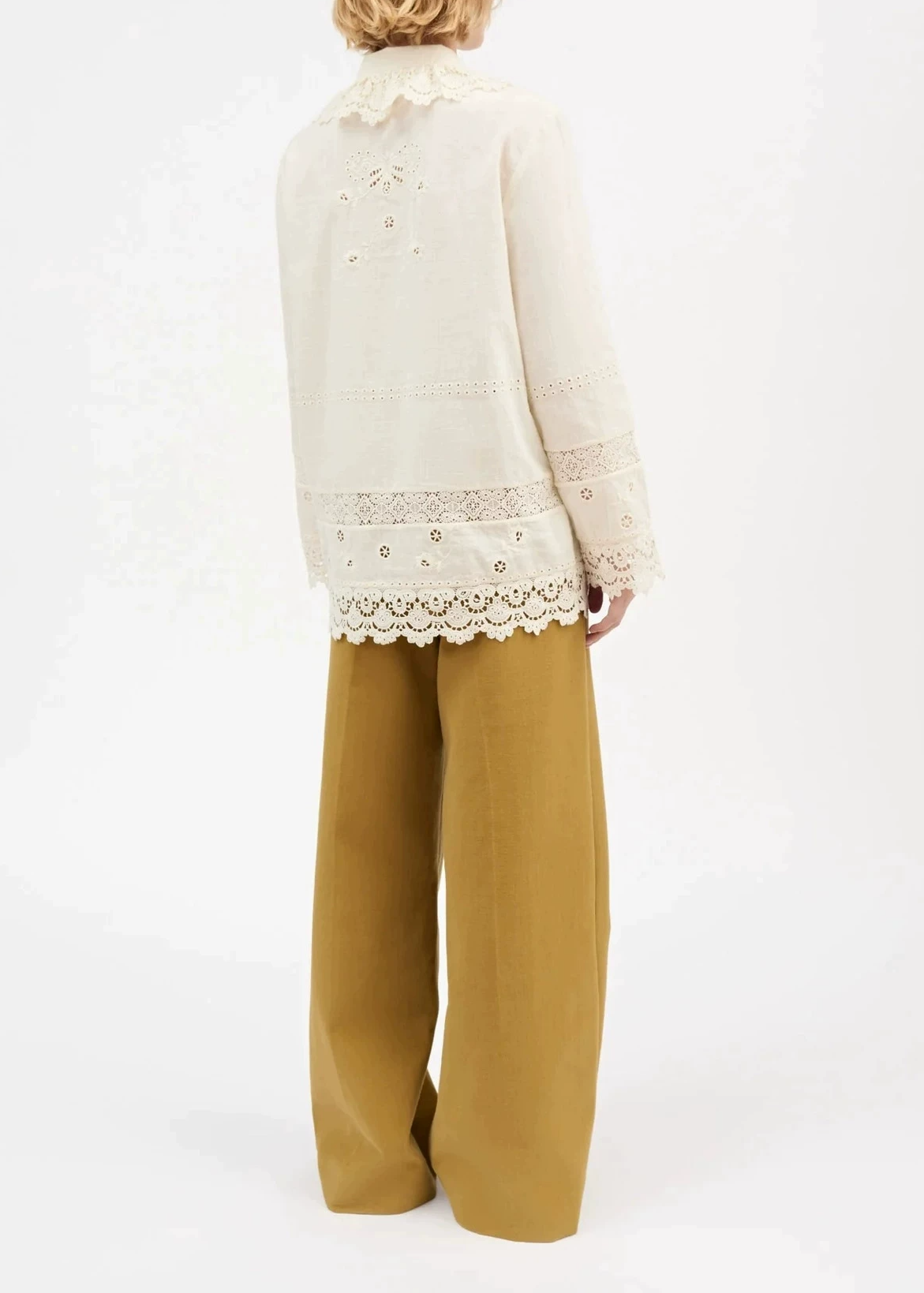 Ivah Cutout Embroidered Top