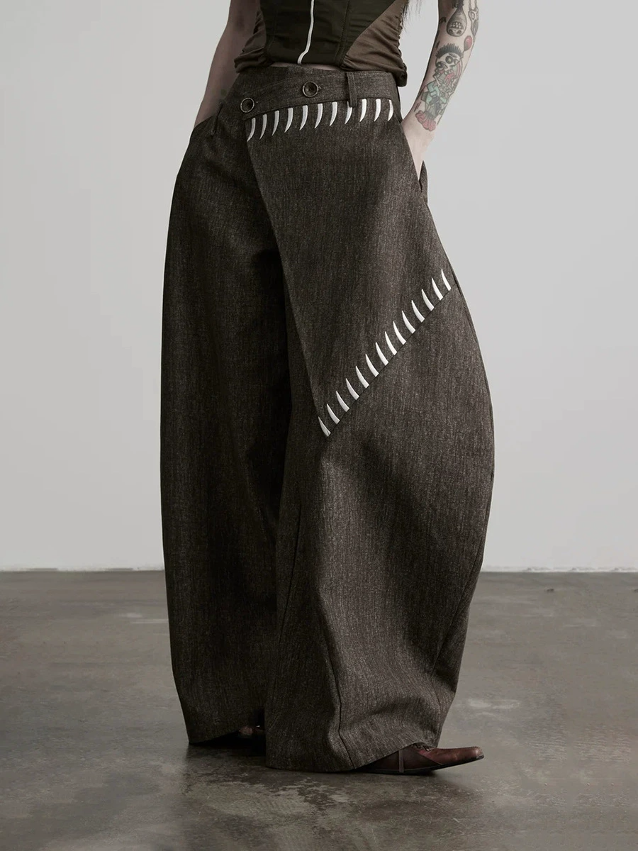 Madalyn Asymmetric Baggy Pants